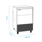  Παγομηχανή με σύστημα μύλου 66Kg  PULSAR 65 